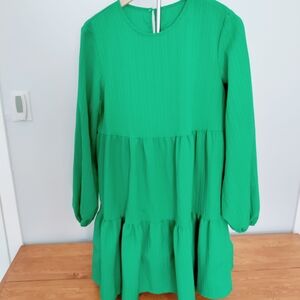 Shein Green Long Sleeve Women's Dress